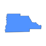 Clipart icon of Hernando County in Medium Blue